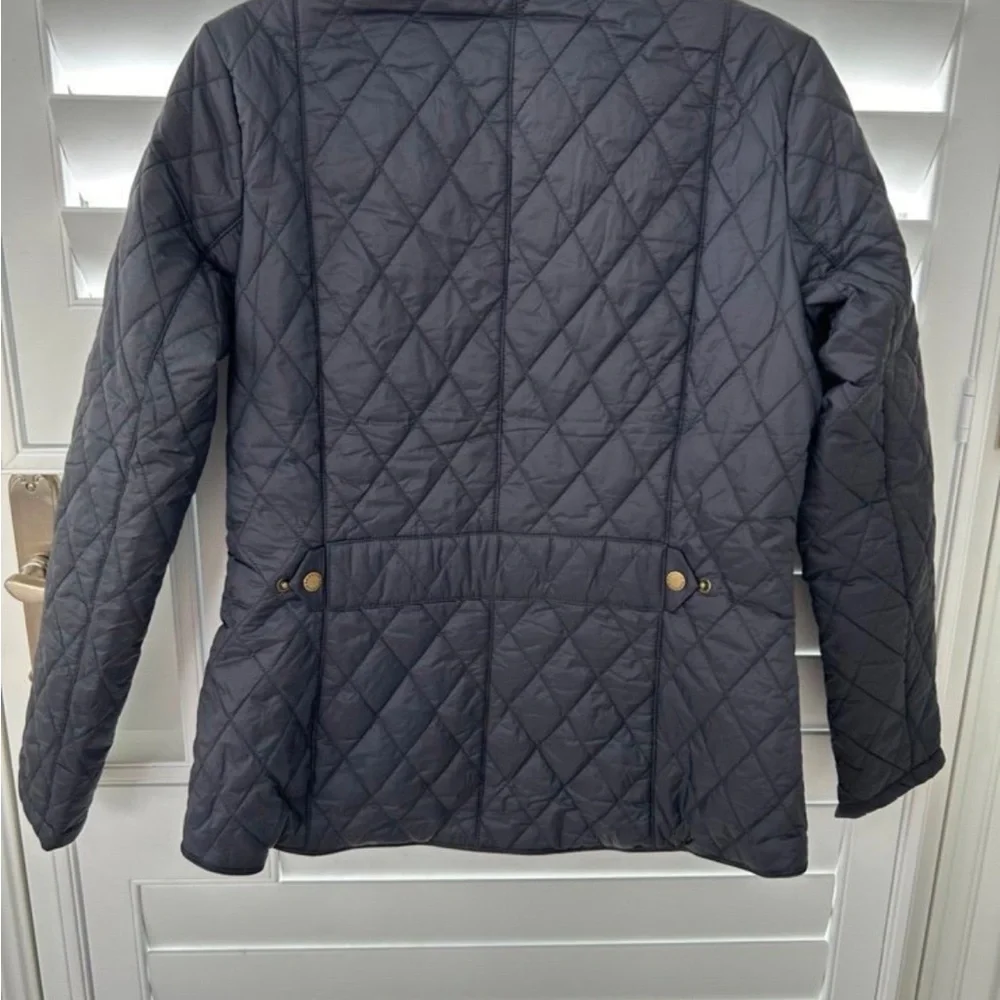 Barbour Quilted Utility Jacket in Charcoal - Picture 7 of 11